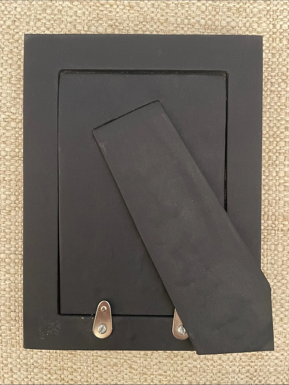Faux Leather Book Spine Picture Frame in Tan, Green, and Black